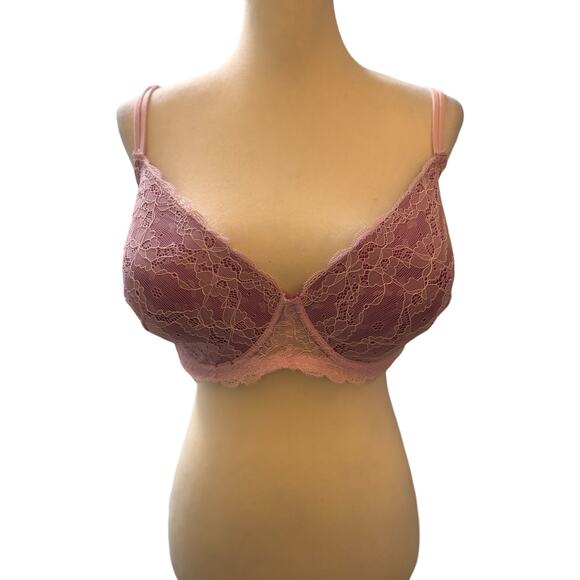 Rampage Intimates Lace Bra, Size 40DD, Lilac Purple Underwire Adjustable Straps - Picture 1 of 4